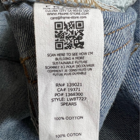 Frame | The Low Boot Low Rise Bootcut Distressed Patch Jeans | 28 - Picture 14 of 15